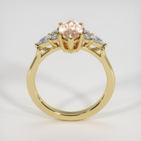 1.63 Ct. Peach Sapphire Ring, 14K Yellow Gold 3
