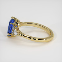 2.07 Ct. Blue Sapphire Ring, 14K Yellow Gold 4