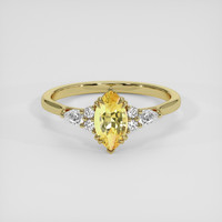 1.51 Ct. Yellow Sapphire Ring, 14K Yellow Gold 1