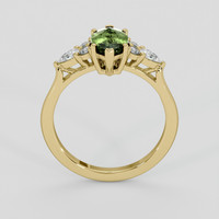 1.66 Ct. Green Sapphire Ring, 14K Yellow Gold 3