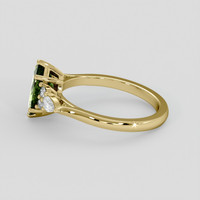 1.66 Ct. Green Sapphire Ring, 14K Yellow Gold 4