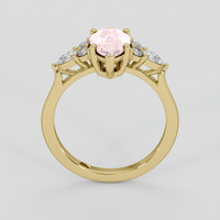 1.67 Ct. Pink Sapphire Ring, 14K Yellow Gold 3