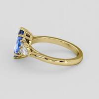 1.50 Ct. Blue Sapphire Ring, 14K Yellow Gold 4