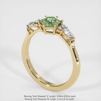 0.89 Ct. Sapphire Ring, 14K Yellow Gold 2