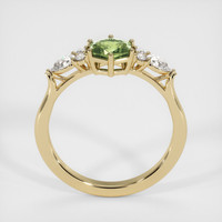 0.76 Ct. Yellowish Green Sapphire Ring, 14K Yellow Gold 3