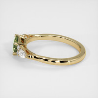 0.76 Ct. Yellowish Green Sapphire Ring, 14K Yellow Gold 4