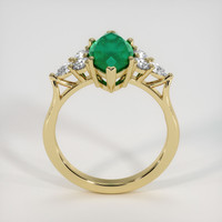 3.17 Ct. Emerald Ring, 18K Yellow Gold 3