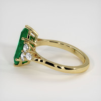 3.17 Ct. Emerald Ring, 18K Yellow Gold 4