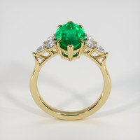 4.64 Ct. Emerald Ring, 18K Yellow Gold 3