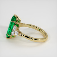 4.64 Ct. Emerald Ring, 18K Yellow Gold 4