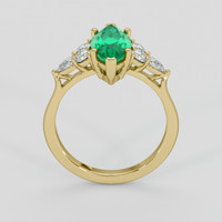 1.83 Ct. Emerald Ring, 18K Yellow Gold 3