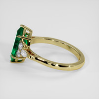 2.82 Ct. Emerald Ring, 18K Yellow Gold 4