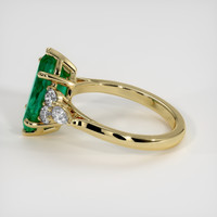 2.59 Ct. Emerald Ring, 18K Yellow Gold 4
