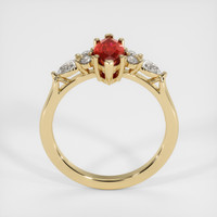 1.13 Ct. Ruby Ring, 18K Yellow Gold 3