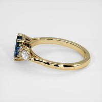 0.86 Ct. Sapphire Ring, 18K Yellow Gold 4