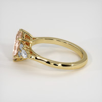1.63 Ct. Peach Sapphire Ring, 18K Yellow Gold 4