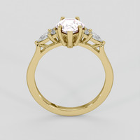 1.22 Ct. Pink Sapphire Ring, 18K Yellow Gold 3