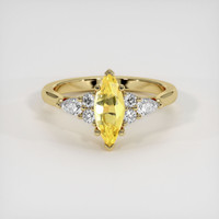 1.26 Ct. Yellow Sapphire Ring, 18K Yellow Gold 1