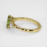 1.34 Ct. Green Sapphire Ring, 18K Yellow Gold 4