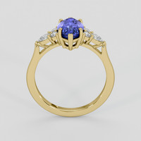 2.90 Ct. Blue Sapphire Ring, 18K Yellow Gold 3