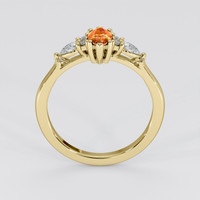 0.49 Ct. Bi Color Sapphire Ring, 18K Yellow Gold 3