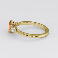 0.49 Ct. Bi Color Sapphire Ring, 18K Yellow Gold 4
