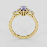 0.70 Ct. Violet Sapphire Ring, 18K Yellow Gold 3