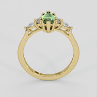 1.08 Ct. Green Sapphire Ring, 18K Yellow Gold 3