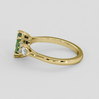 1.08 Ct. Green Sapphire Ring, 18K Yellow Gold 4