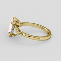 1.67 Ct. Pink Sapphire Ring, 18K Yellow Gold 4