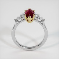 1.61 Ct. Ruby Ring, 18K Yellow & White 3