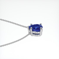 1.30 Ct. Blue Sapphire Necklace, Platinum 950 3