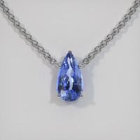 2.74 Ct. Sapphire Necklace, Platinum 950 1