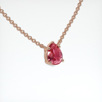 1.54 Ct. Padparadscha Sapphire Necklace, 14K Rose Gold 2