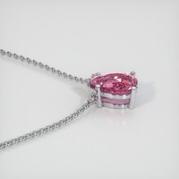 0.78 Ct. Sapphire Necklace, 14K White Gold 3