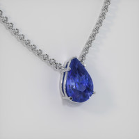 2.90 Ct. Sapphire Necklace, 14K White Gold 2