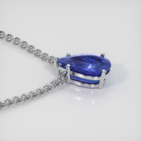 2.90 Ct. Sapphire Necklace, 14K White Gold 3