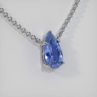 2.74 Ct. Sapphire Necklace, 14K White Gold 2