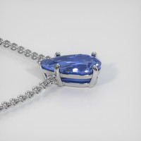 2.74 Ct. Sapphire Necklace, 14K White Gold 3