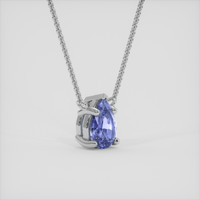 0.93 Ct. Bi Color Sapphire Necklace, 14K White Gold 2