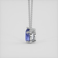 0.93 Ct. Bi Color Sapphire Necklace, 14K White Gold 3