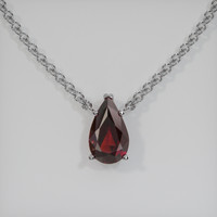 2.18 Ct. Gemstone Necklace, 18K White Gold 1