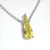 2.20 Ct. Sapphire Necklace, 18K White Gold 2