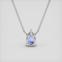 0.93 Ct. Bi Color Sapphire Necklace, 18K White Gold 4