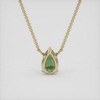 1.10 Ct. Bi Color Sapphire Necklace, 10K Yellow Gold 4