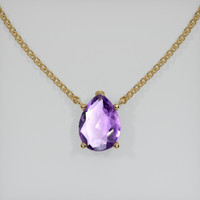 1.50 Ct. Gemstone Necklace, 14K Yellow Gold 1