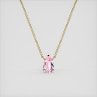 1.77 Ct. Pink Morganite Necklace, 14K Yellow Gold 1