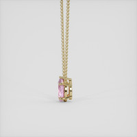 1.77 Ct. Pink Morganite Necklace, 14K Yellow Gold 3