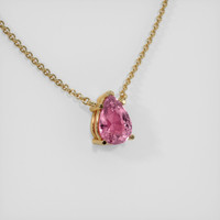 0.78 Ct. Sapphire Necklace, 14K Yellow Gold 2