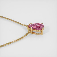 0.78 Ct. Sapphire Necklace, 14K Yellow Gold 3
